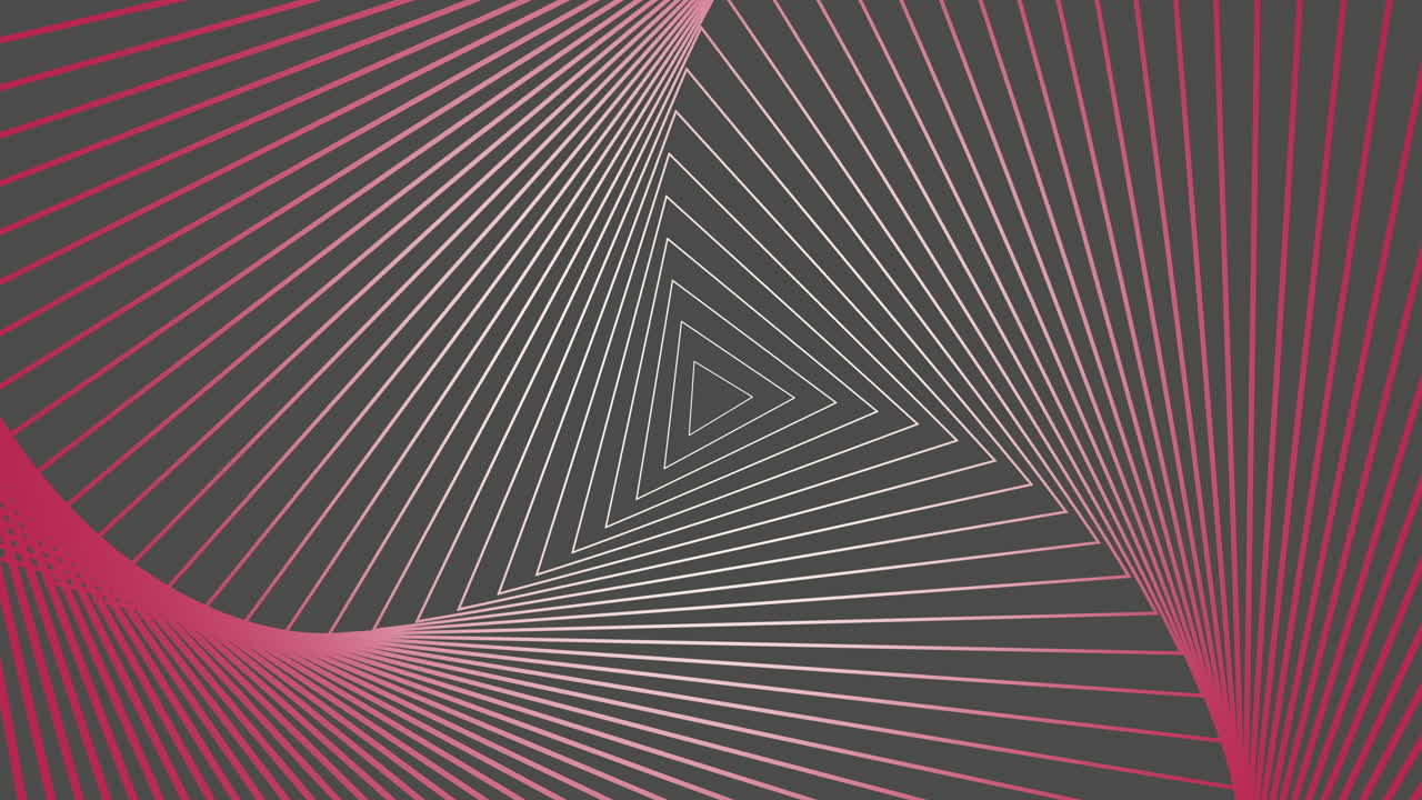 Fractal retro triangles and lines pattern in vertigo