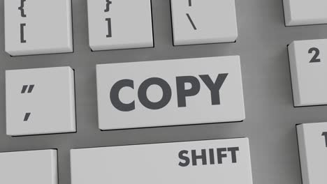 copy button pressing on keyboard