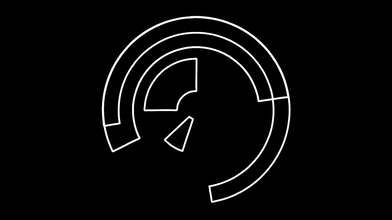 segmentos circulares rotativos de fondo abstractos