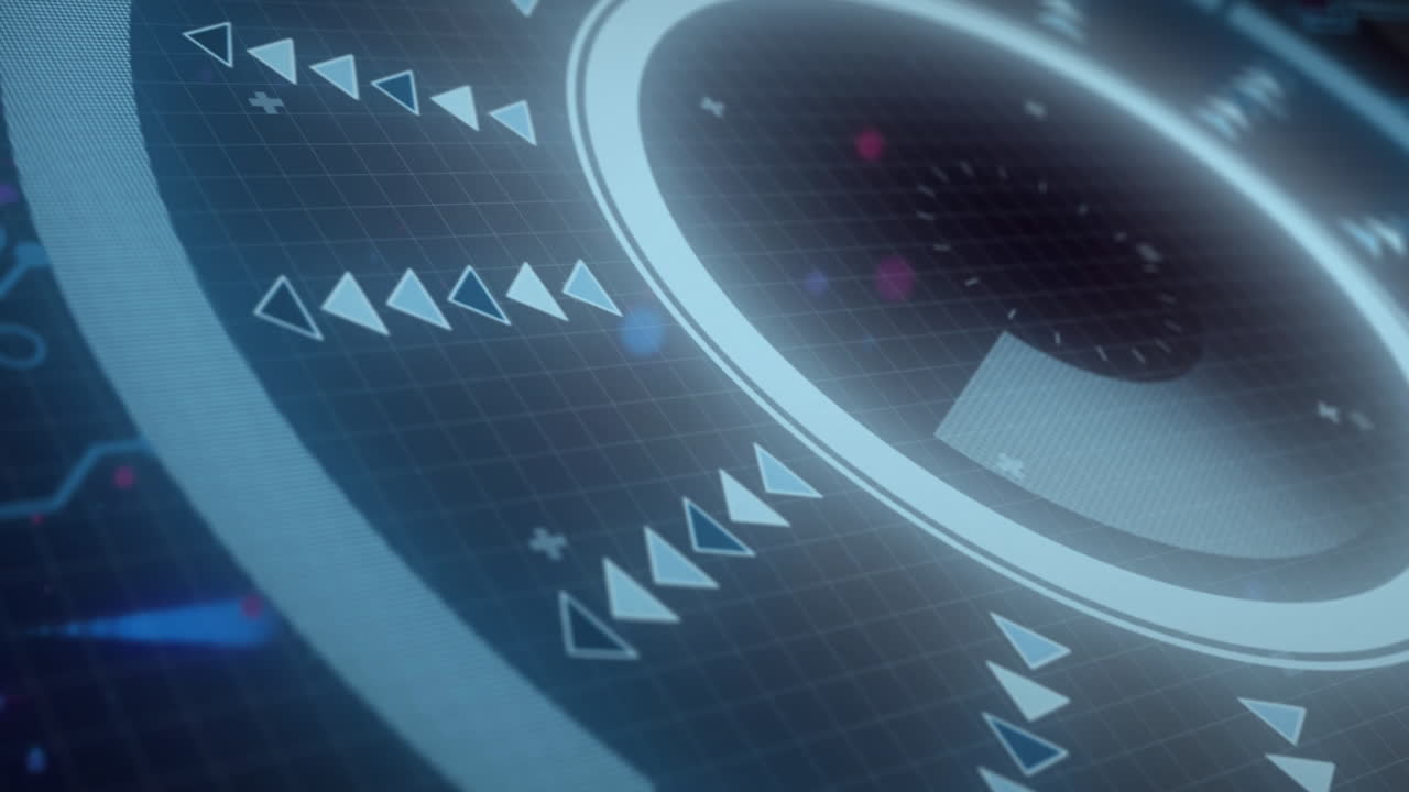 검은색 배경에 있는 다채로운 빛의 반점 위에 스 스캔의 애니메이션