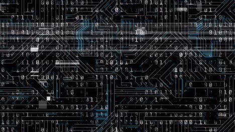 Procesamiento-De-Datos-De-Codificación-Binaria-Contra-Conexiones-De-Microprocesador-Sobre-Fondo-Negro