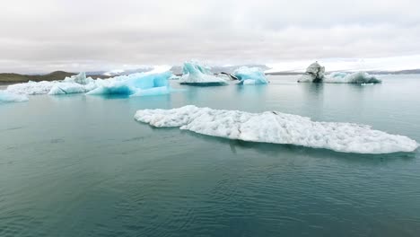 glacier lagoon in iceland ,north of vik