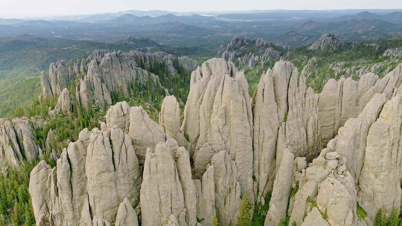 Drone footage showcasing the intricate patterns of rock formations across the western U.S.