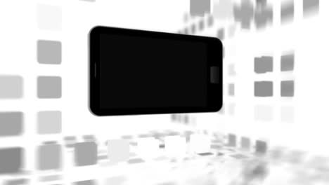 Animation-with-a-black-smartphone