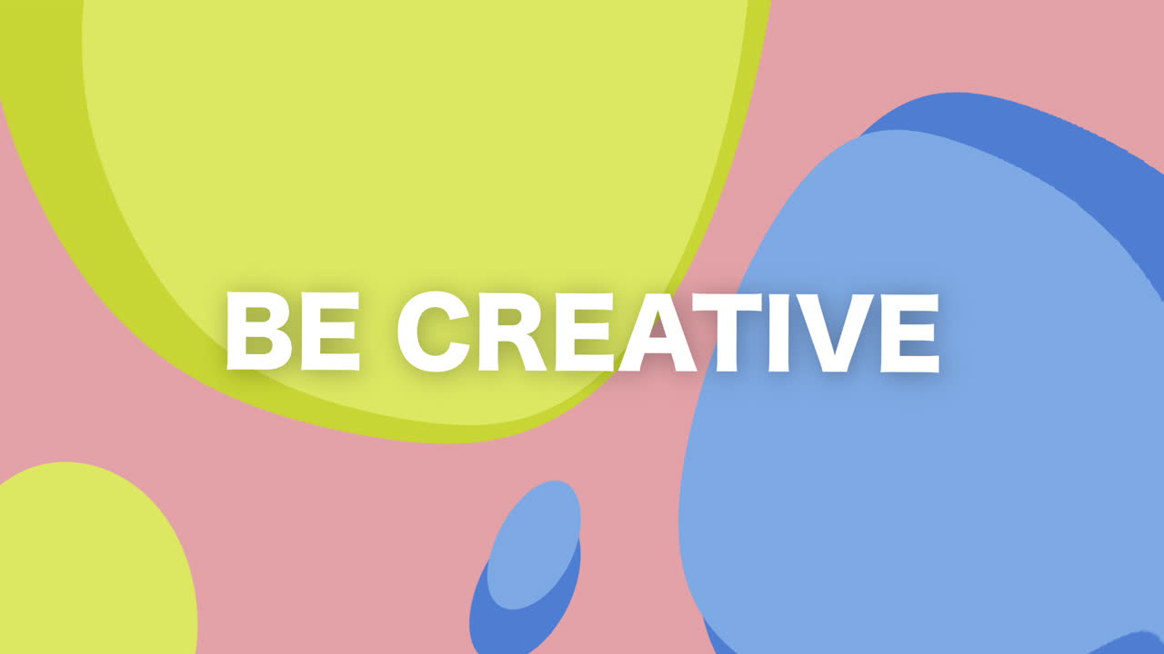 Creative motion graphic lifestyle inspiration for motivation in a vibrant environment