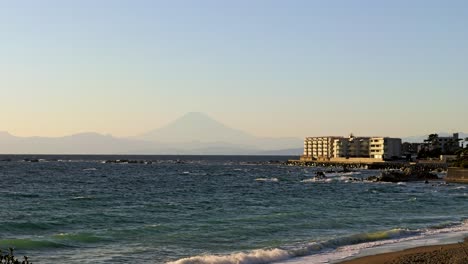 Beautiful-ocean-view-with-beach-and-Mt