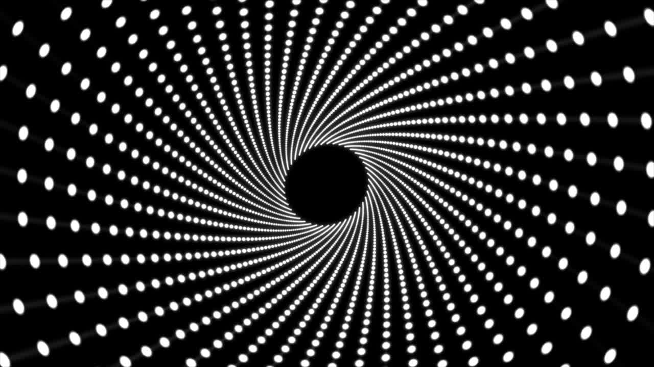 Spinning Dots- Loop White and Black