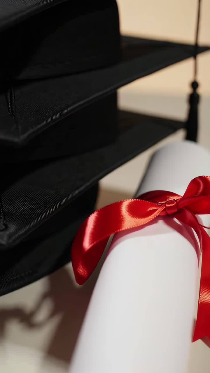 Graduation Caps and Diploma