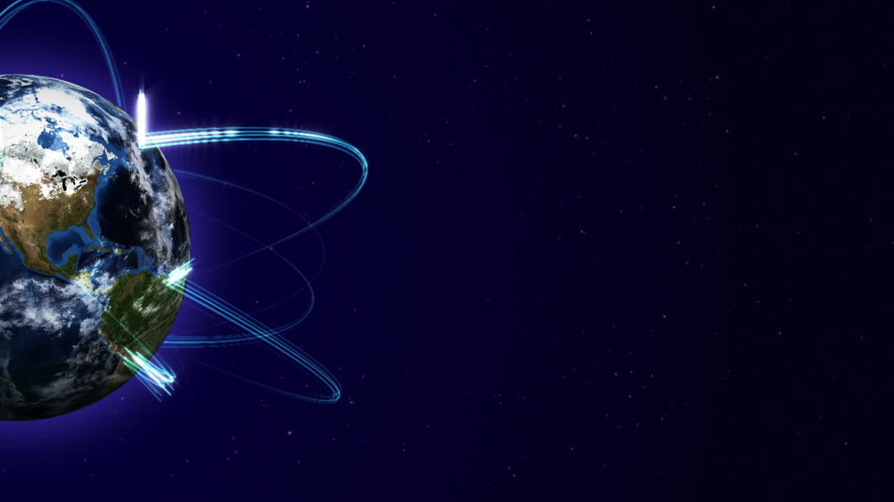 tierra, concepto de red de conexión, bucle