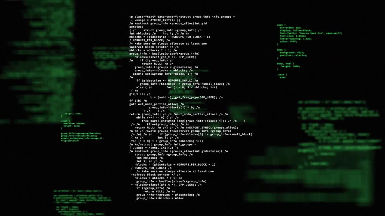 Animation of computing data processing