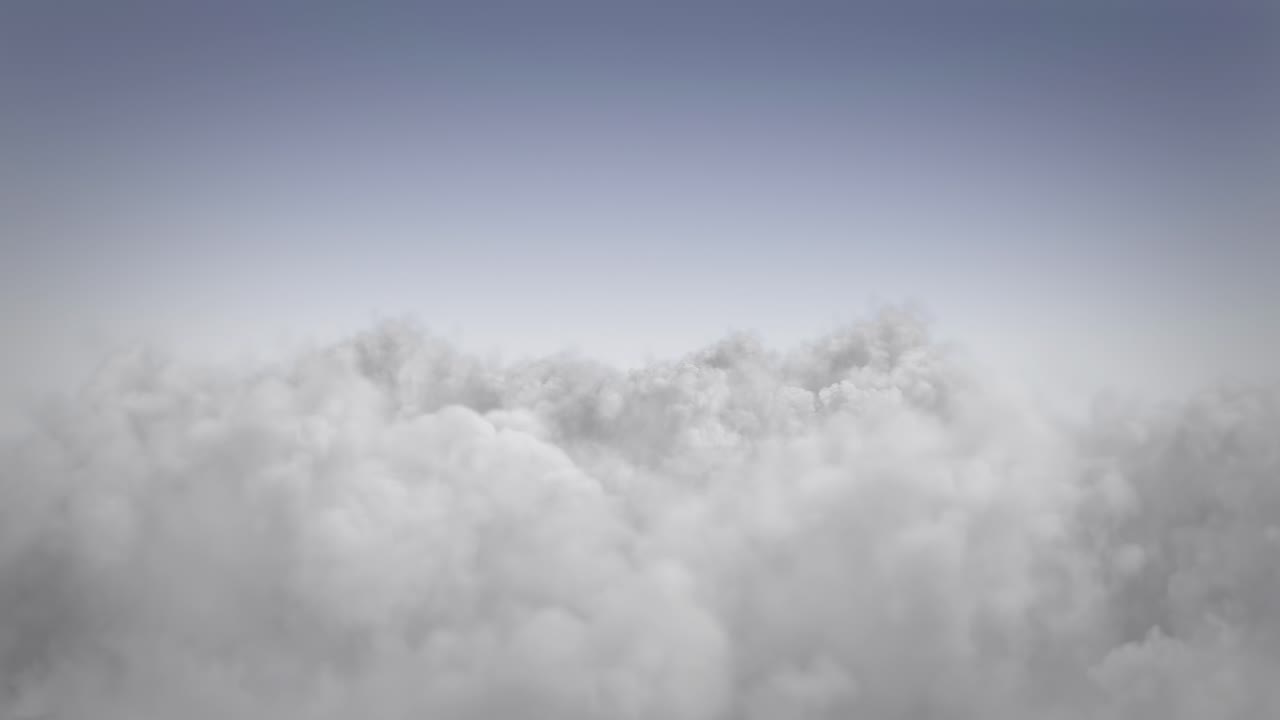 두꺼운 구름 풍경