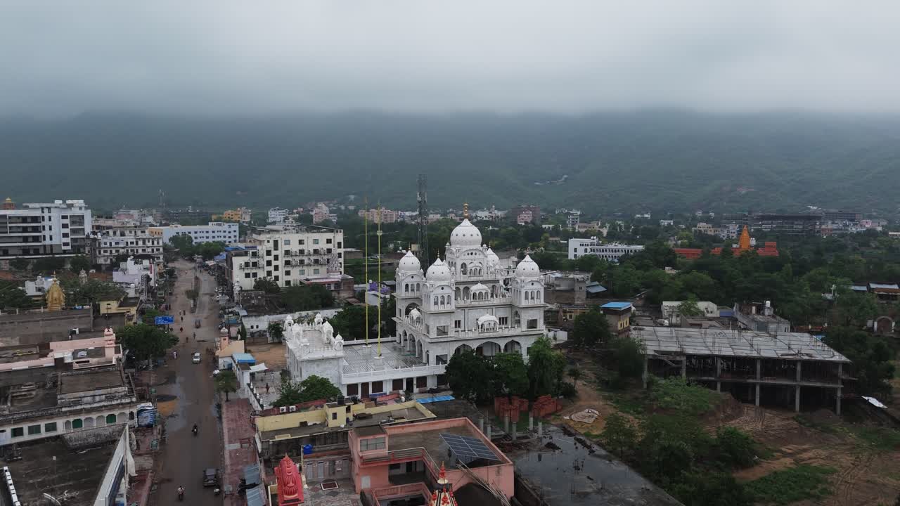 Ancient holy pilgrimage city Pushkar temple Sahib Gurudwara
