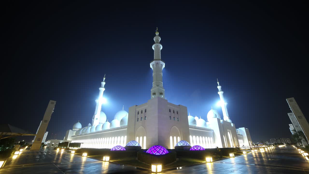 luce notturna della moschea