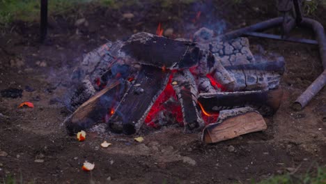 Slow-motion-firewood-in-Castro,-Chiloé-south-of-Chile