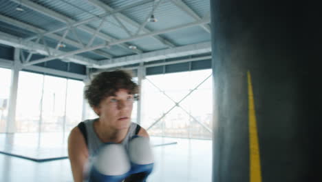 sesión de entrenamiento de boxeo