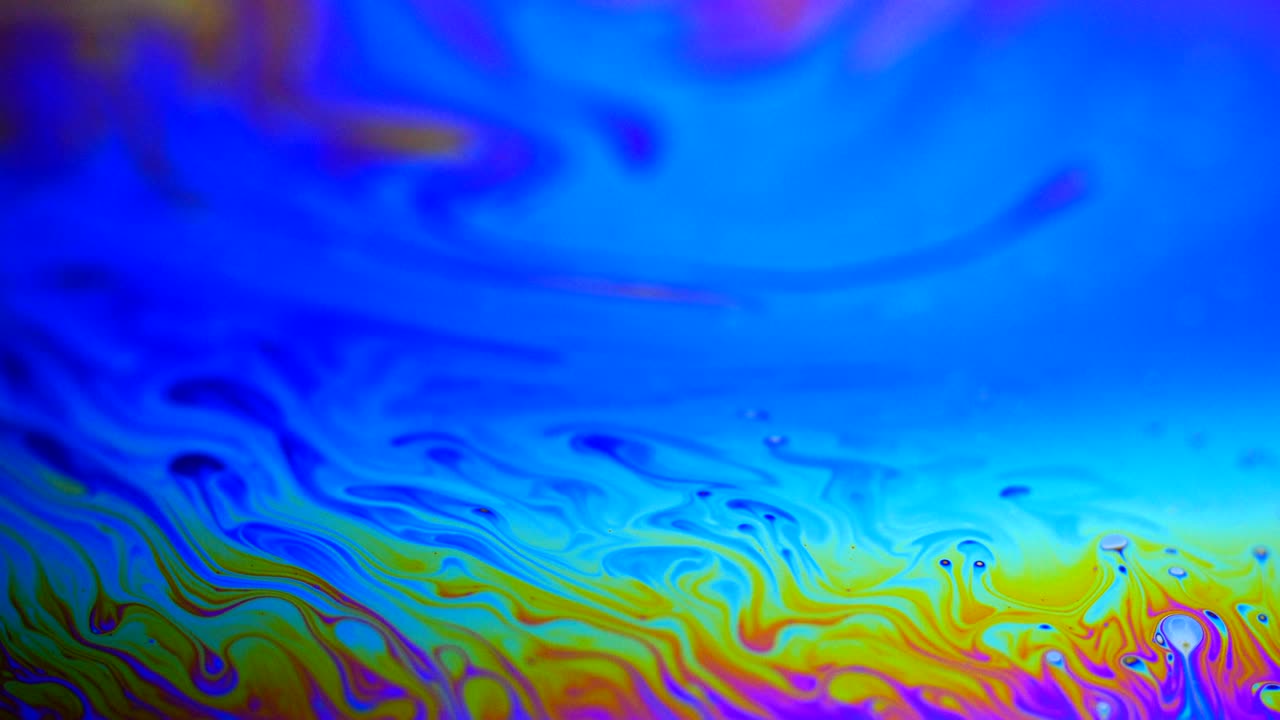 colores en movimiento, efecto líquido, burbujas de jabón
