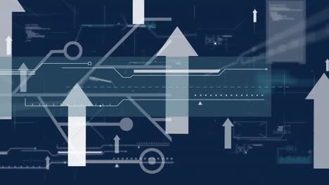 Animation-Der-Datenverarbeitung-über-Pfeilen