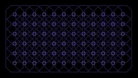 patrón sin costuras octógono patrón caleidoscopio circuito gráfico patrón de fondo