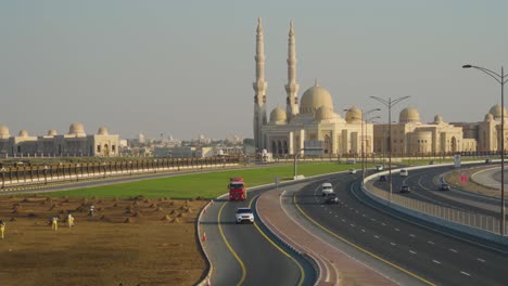 famous landmark - the al qasimiya university in sharjah city united arab emirates - wide shot