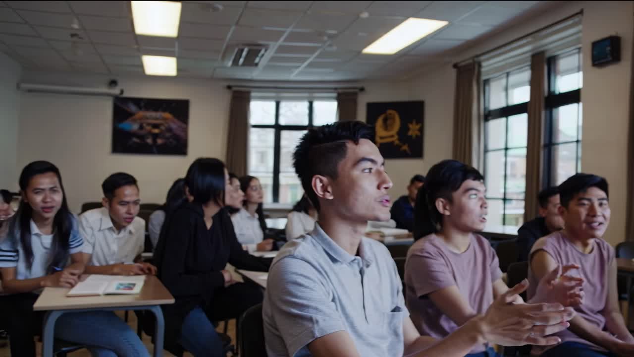 교실 토론에서 학생들