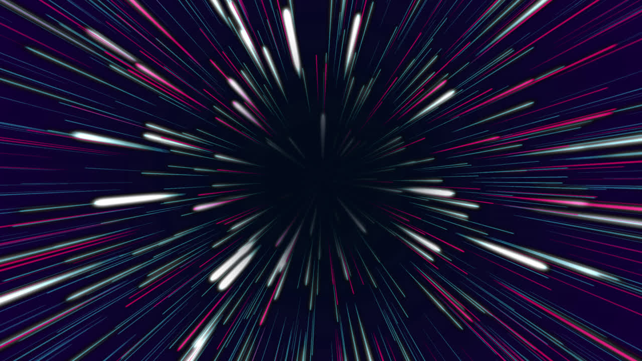 Abstract Hyperspace Light Speed Starburst Background