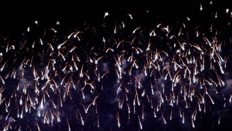 colorful fireworks exploding in the night sky. celebrations and events in bright colors.
