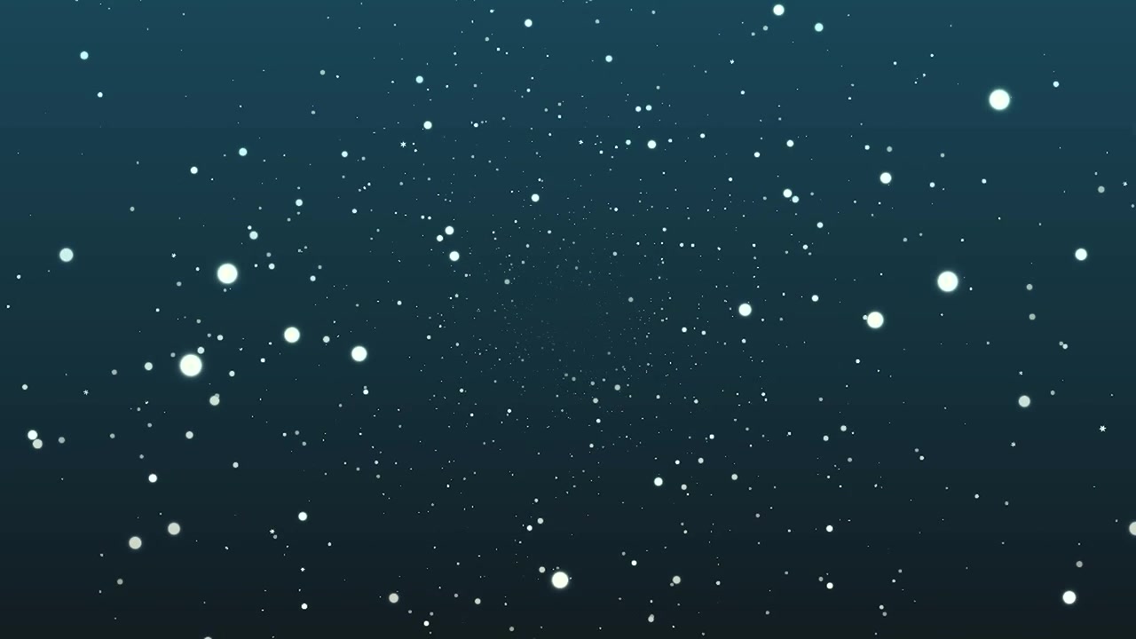 Abstract Motion Background with Floating Glowing White Particles
