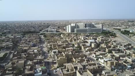 aerial footage of  amarah city in baghdad