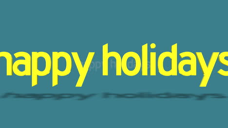 Rolling-Happy-Holidays-text-on-blue-gradient