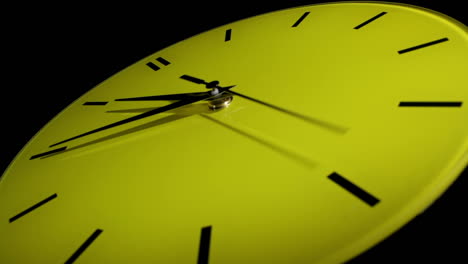 yellow clock time lapse