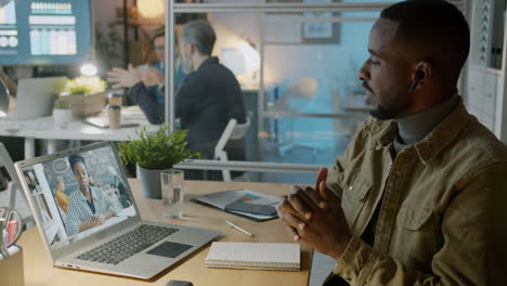 business professional in video conference