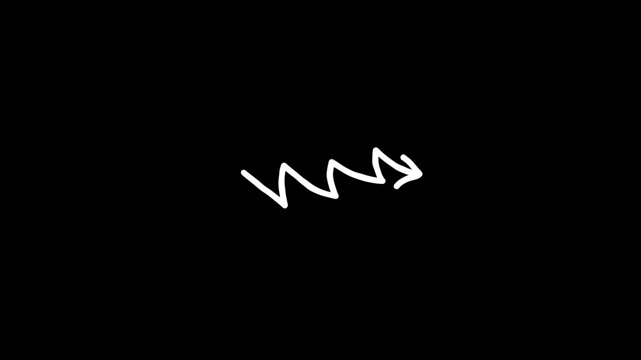 Animated Hand-Drawn White Arrows and Doodle Lines