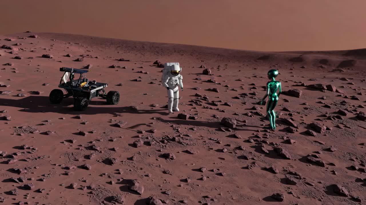 Astronaut møter romvesen på Mars