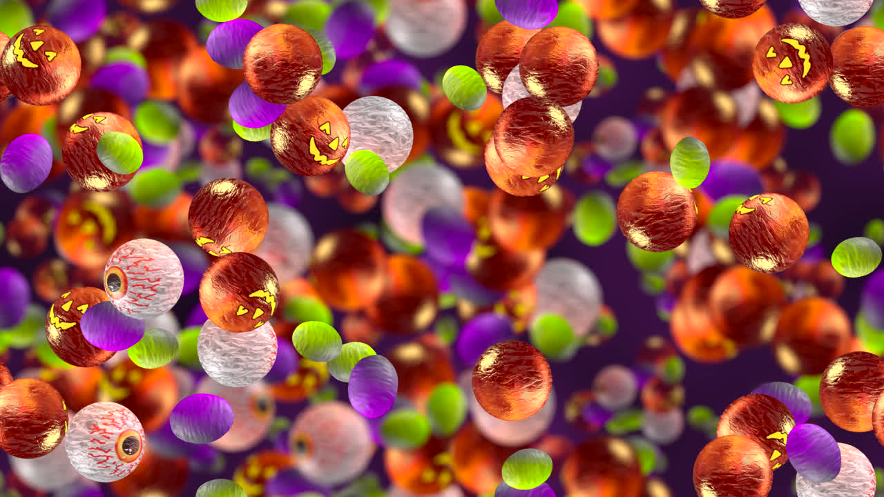 할로윈 사탕 소용돌이 배경 루프타일