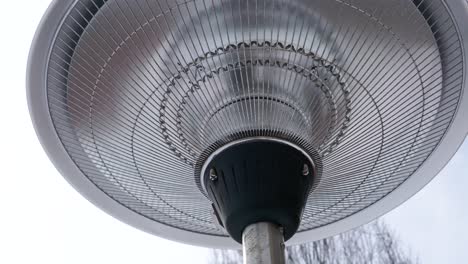 outdoor heater viewed from below