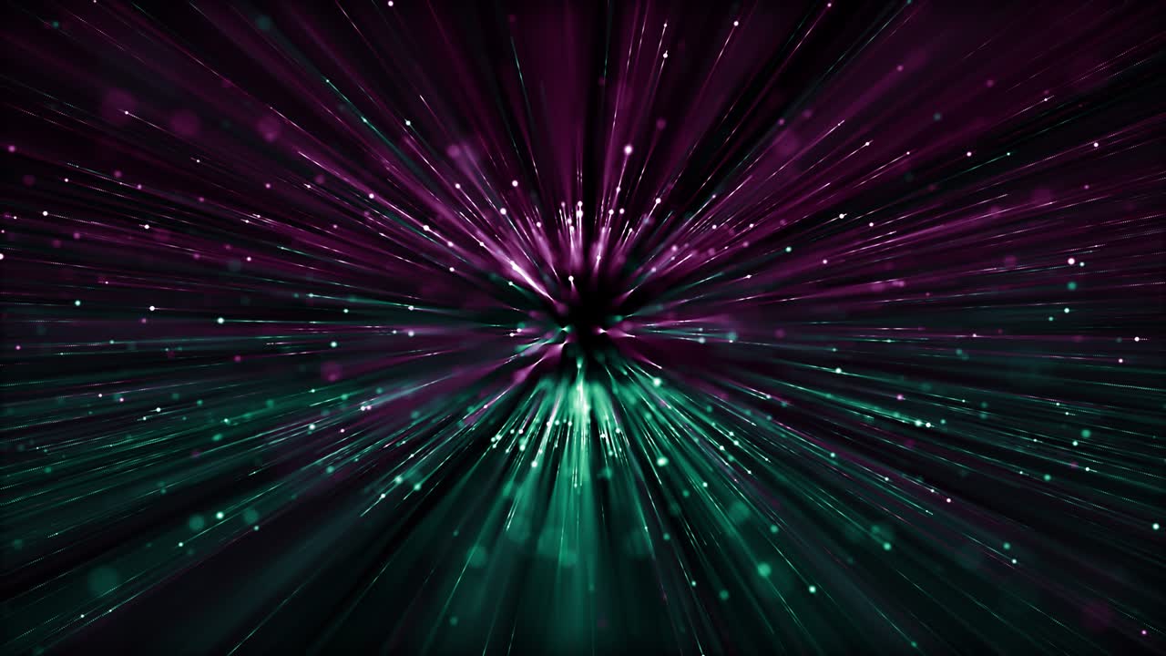 partículas verde rosa evento juego tráiler títulos escenario de concierto cinematográfico bucle de fondo