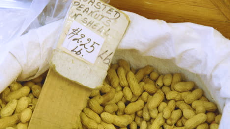 peanuts for sale at a local farmer's market