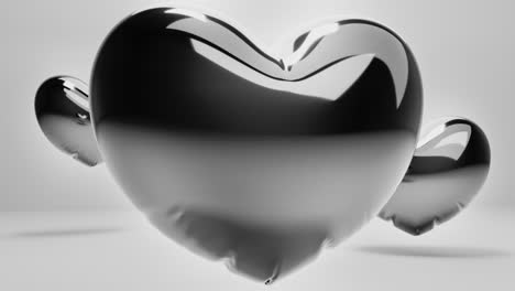 dark balloon hearts