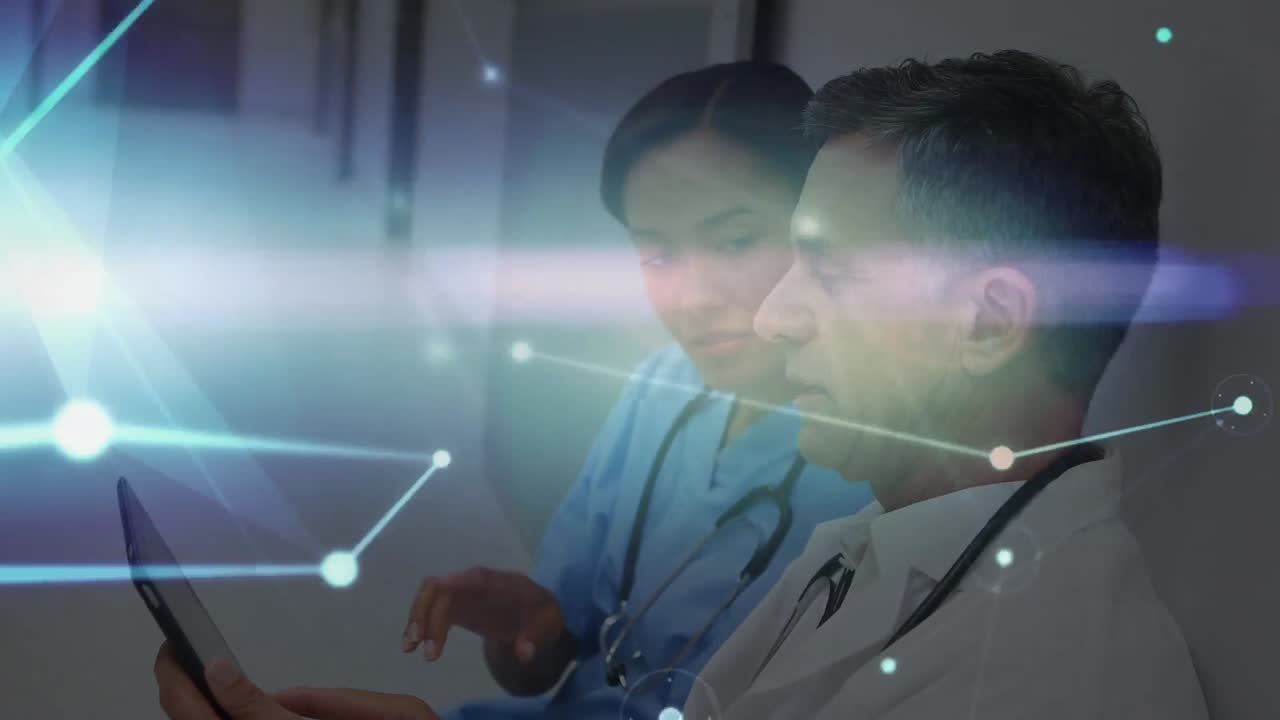 다양한 남성 의사와 여성 의료 직원 간의 연결 네트워크의 활성화