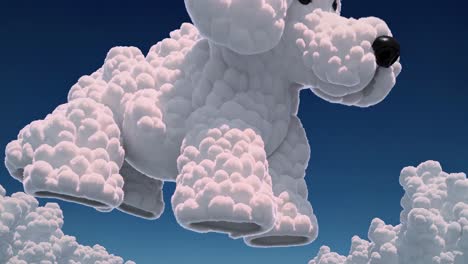 fluffy cloud dog