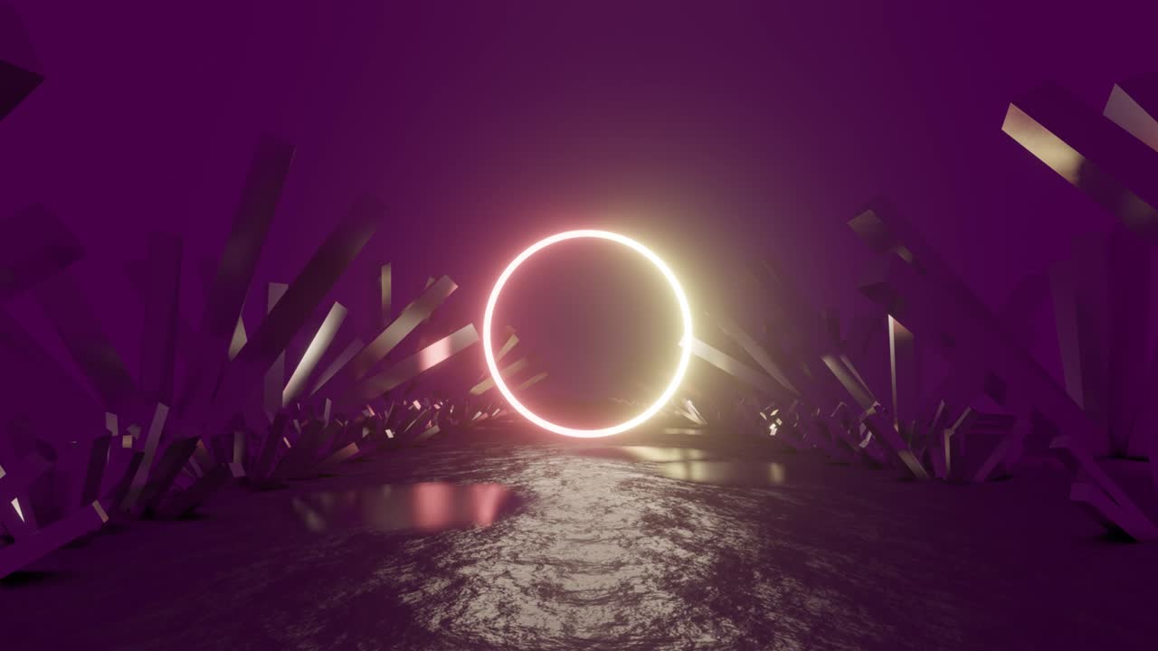 imágenes de video de neón abstractas.