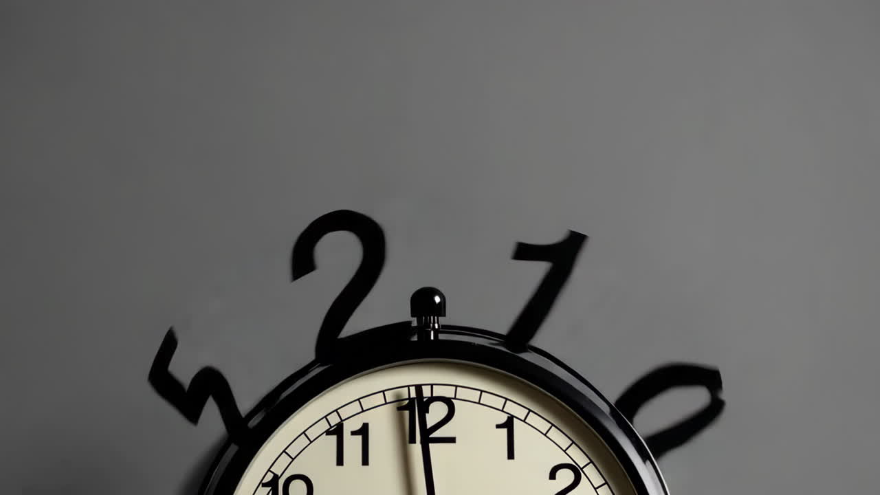 Clock Showing Time