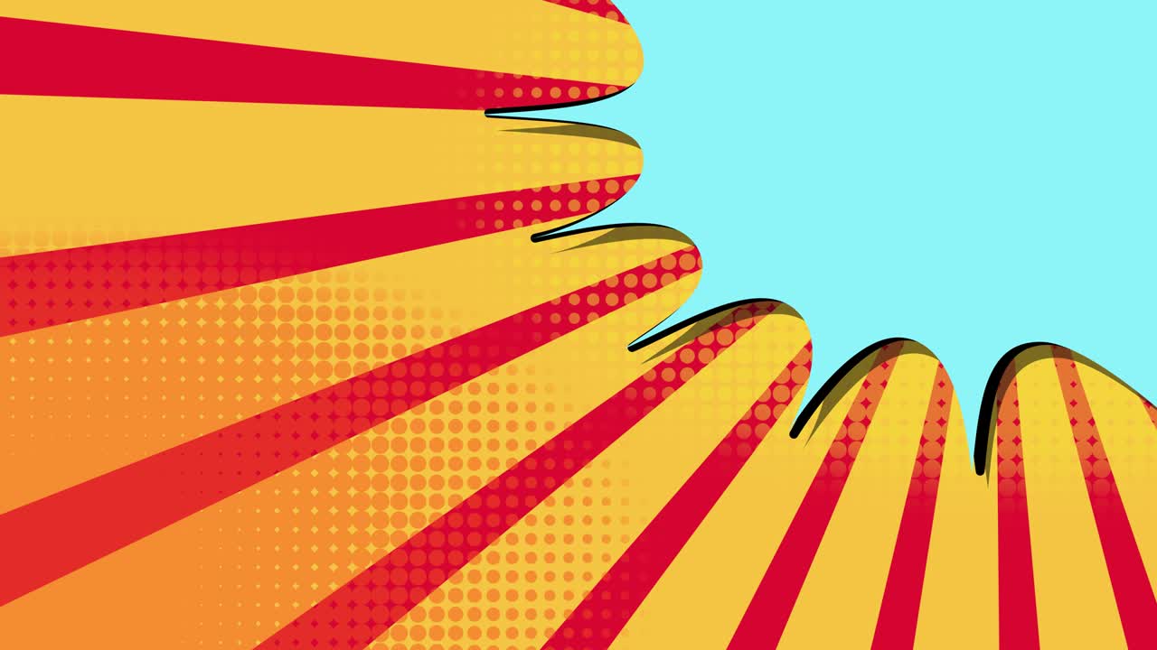 Pop art background with balloon.