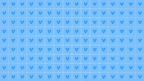patrón de iconos de vimeo social en el fondo de la red