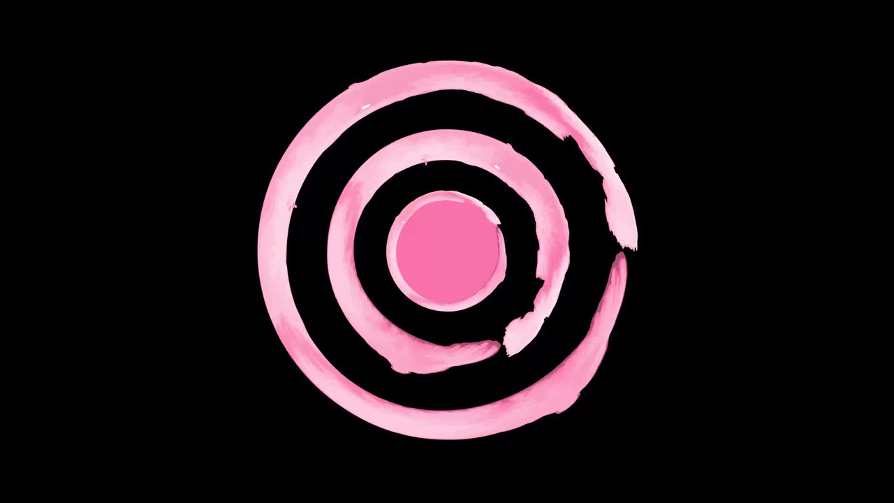 mancha rosada animada en el fondo del canal alfa