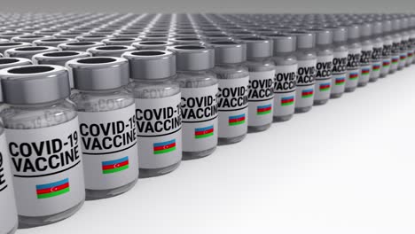 botellas de vacuna contra la covid-19 en azerbaiyán