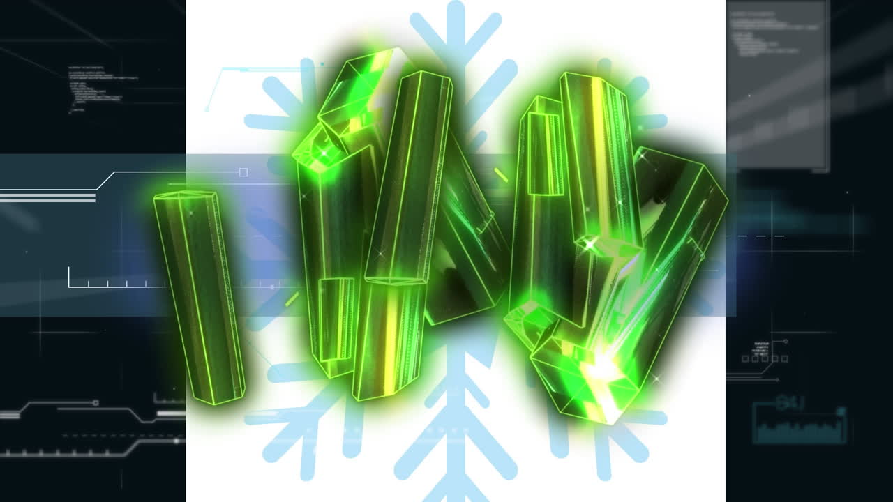 데이터 프로세싱과 스노우플레이크에 대한 크리스탈의 애니메이션