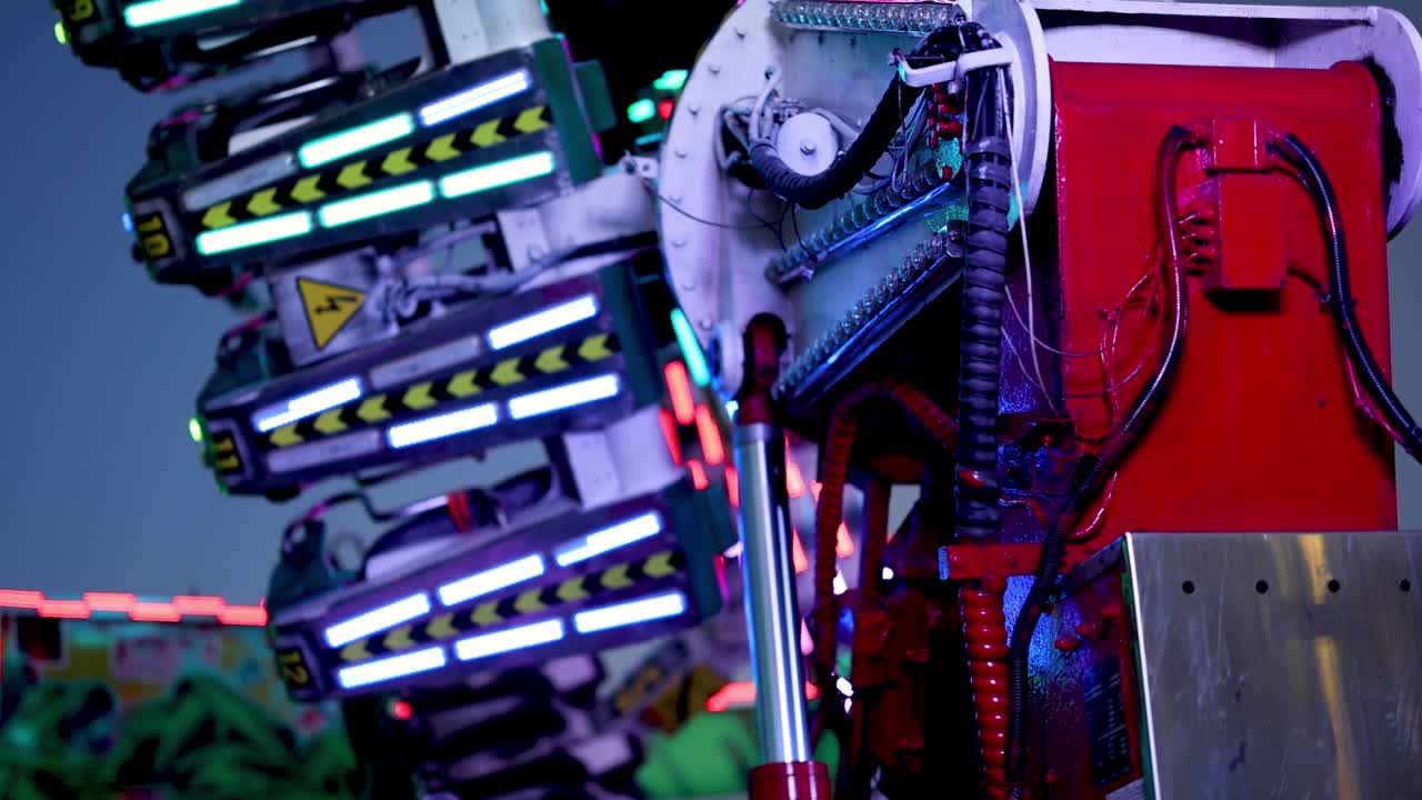 secuencia de un paseo de carnaval girando