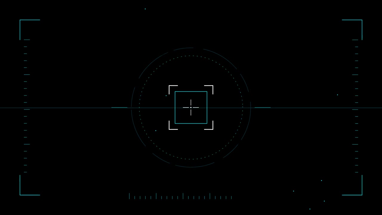 Digital Camera Viewfinder Overlay with Scanning Reticle