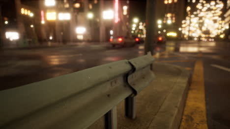 beautiful hyperlapse timelapse of night miami city traffic
